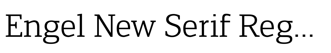 Engel New Serif Regular